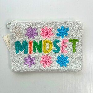 NWT, Mindset Beaded Inspiration Pouch Positive Energy Bag
